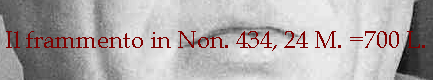 Il frammento in Non. 434, 24 M. =700 L.