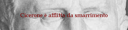 Cicerone  afflitto da smarrimento