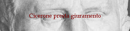 Cicerone presta giuramento