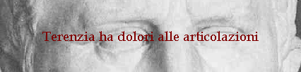 Terenzia ha dolori alle articolazioni