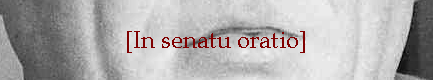 [In senatu oratio]